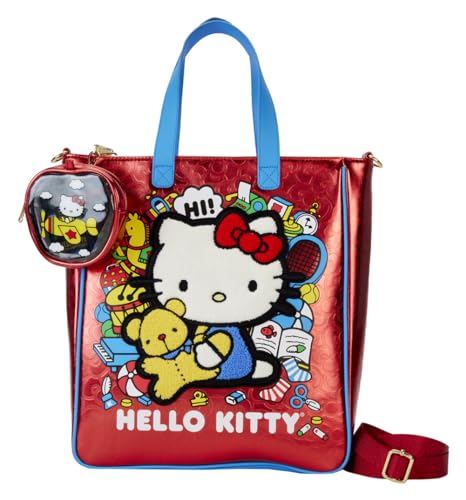 Loungefly Tote Bags Hello Kitty 50th Anniversary Metallic